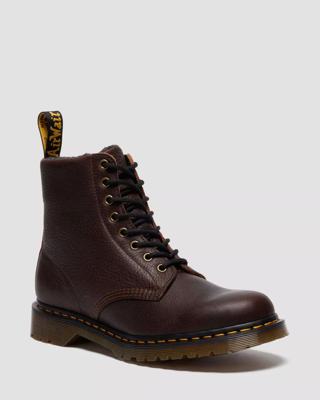 Dr Martens - 1460 PASCAL WL - Dark Brown/Grizzly Leder