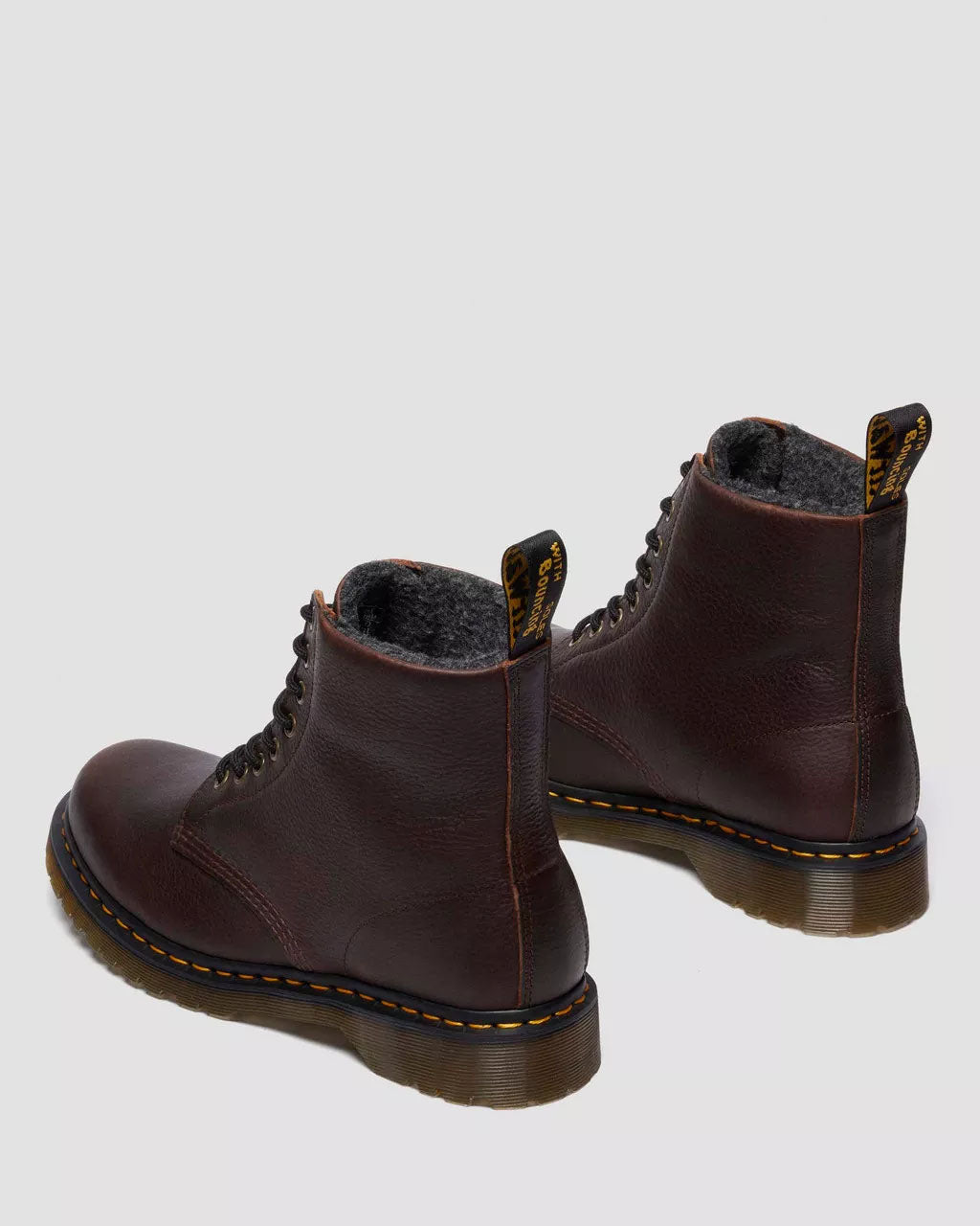 Dr Martens - 1460 PASCAL WL - Dark Brown/Grizzly Leder