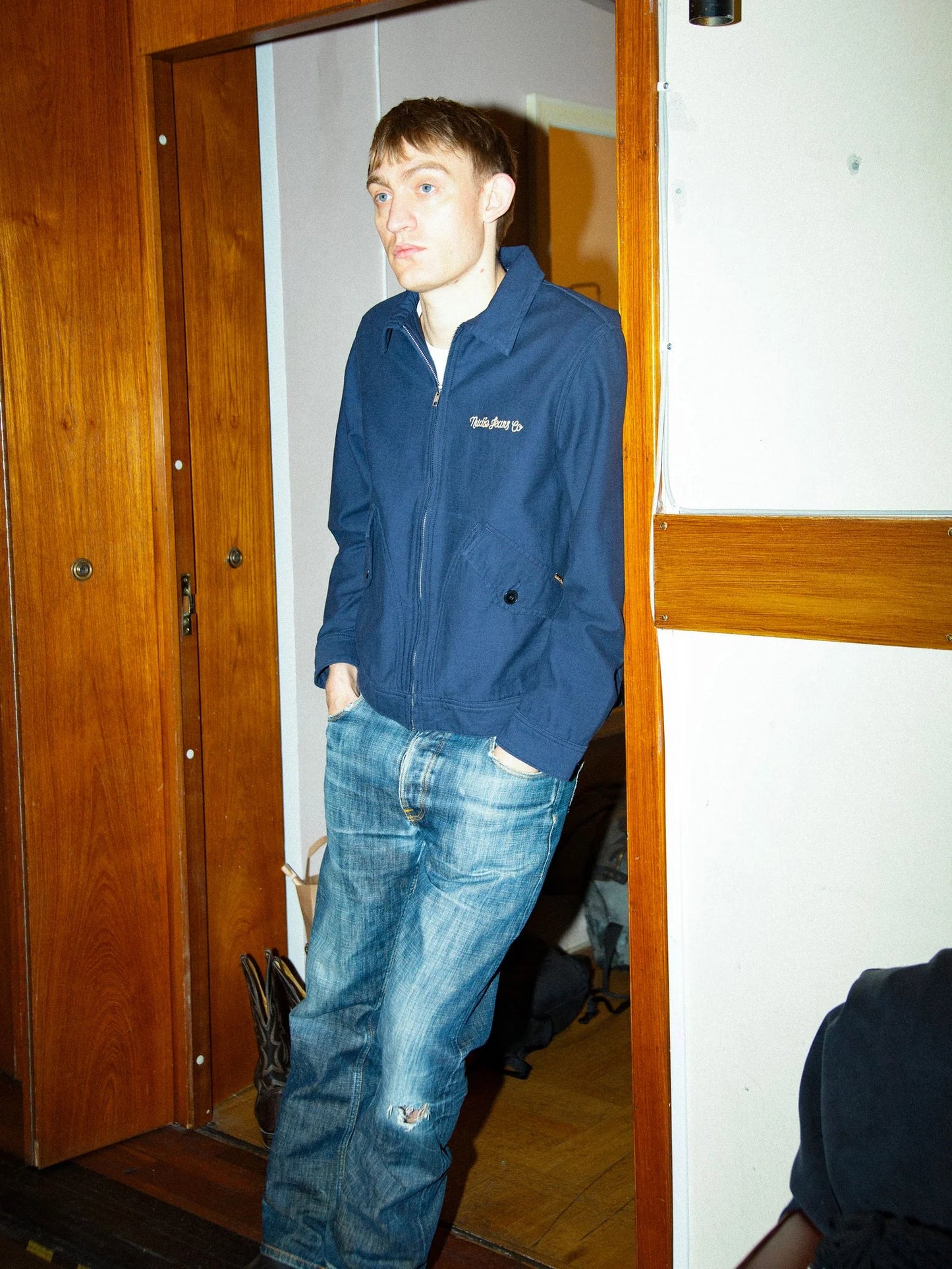 Nudie Jeans - BLAKE ZIP JACKET - Back Sateen Navy