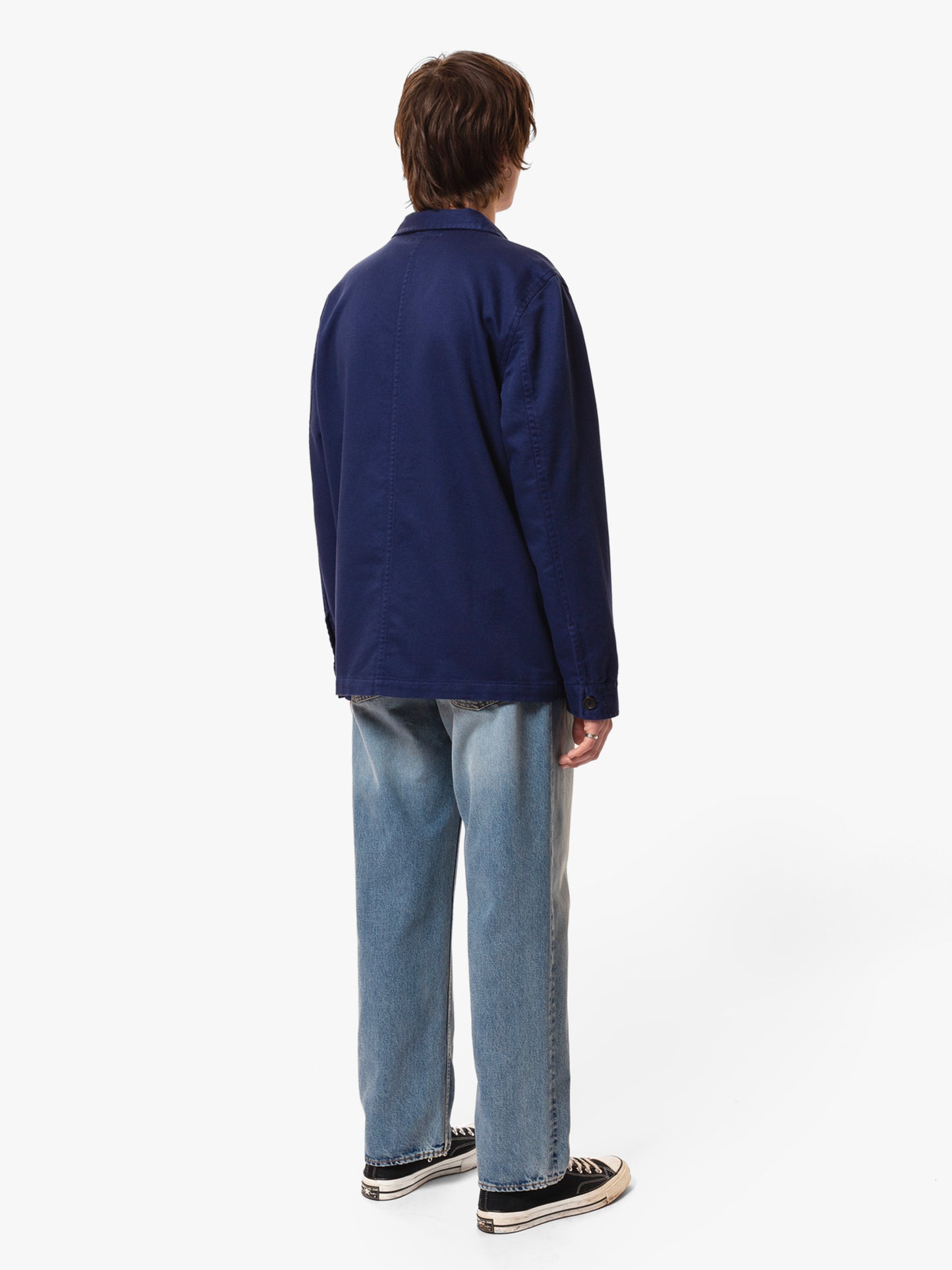 Barney Worker Jacket Mid Blue 160676B83-04