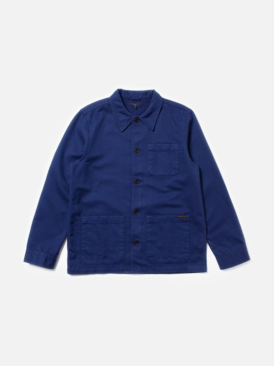 Barney Worker Jacket Mid Blue 160676B83-09