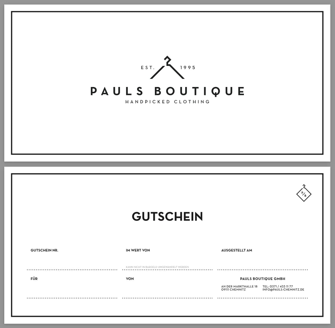 Pauls Boutique Gutschein ''Der Digitale'' 2.0