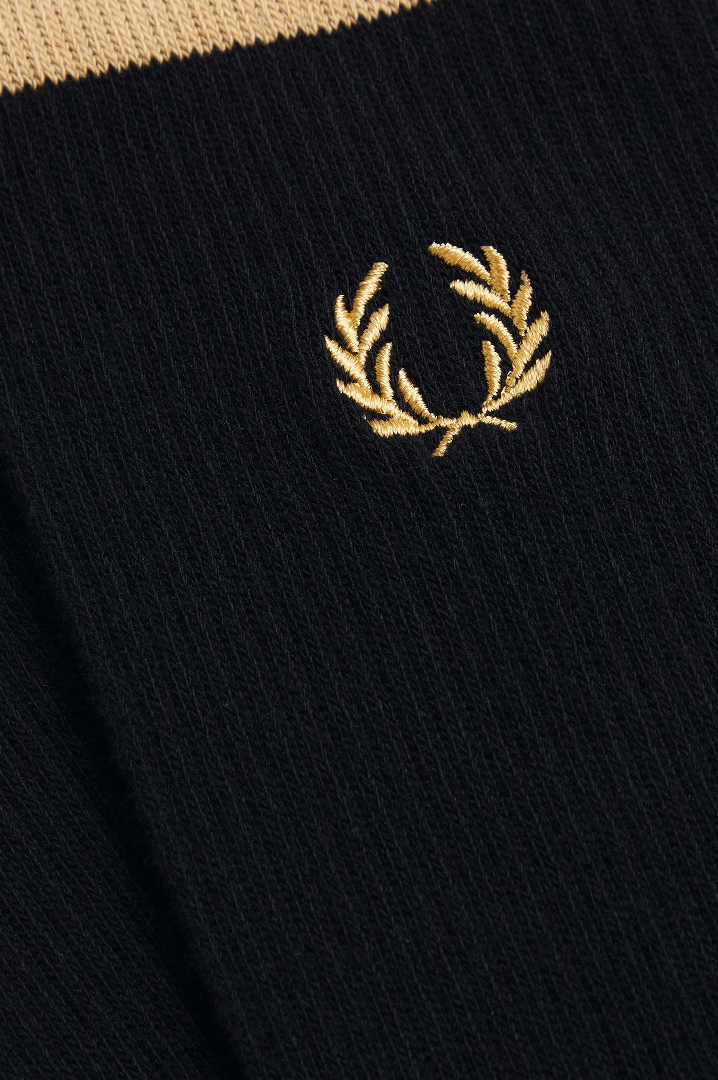 Fred Perry - TIPPED SPORT SOCKS - Black/Champagne