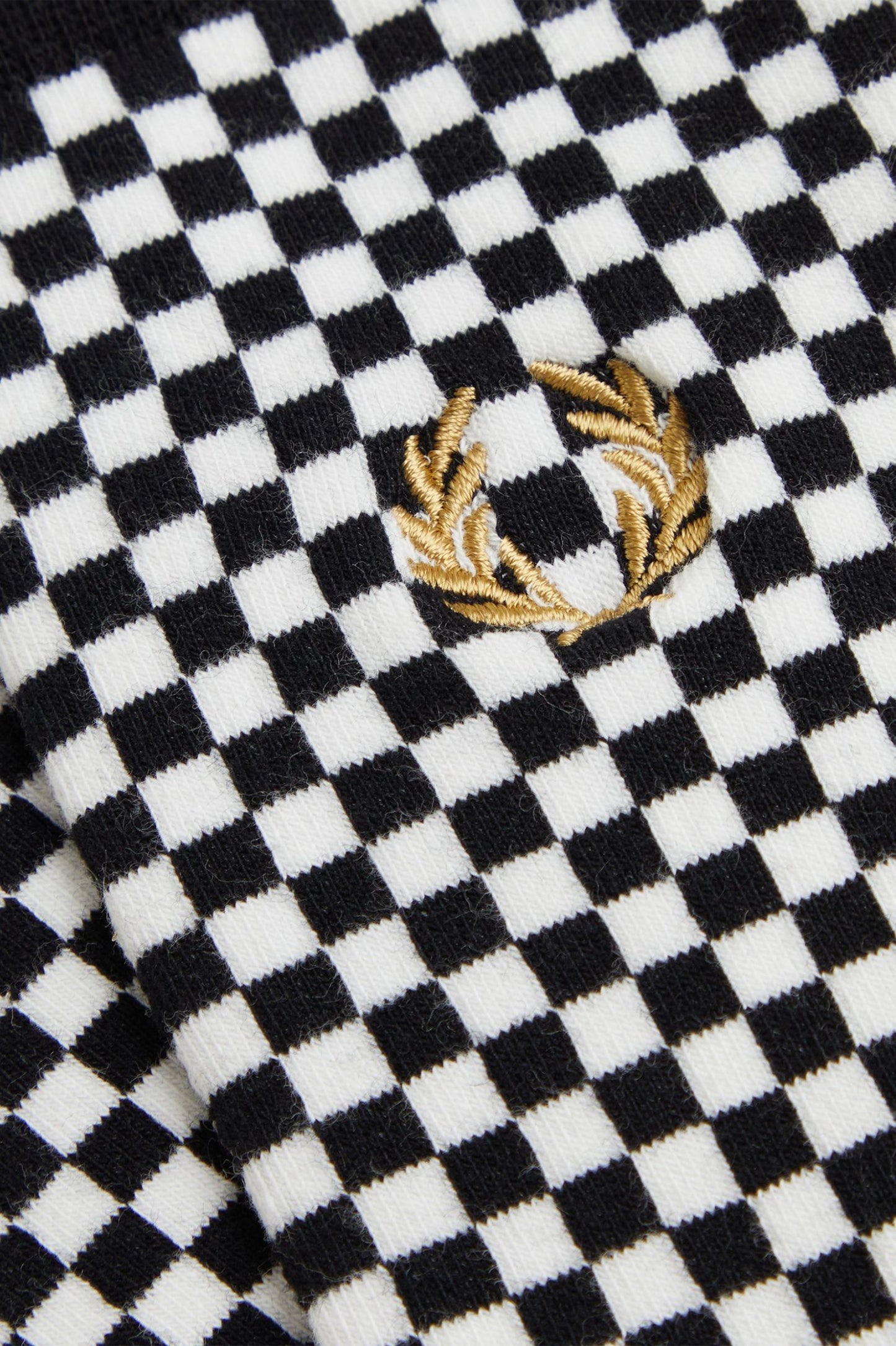 Fred Perry - MICRO CHEQUERBOARD SOCKS - Black