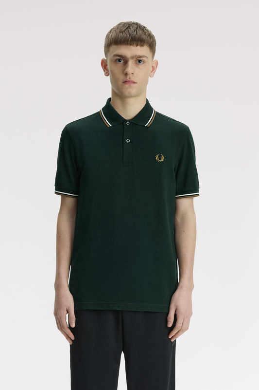 Fred_Perry_TWIN_TIPPED_POLO_SHIRT_Grassroots/Ecru/Bronze_M3600_50D