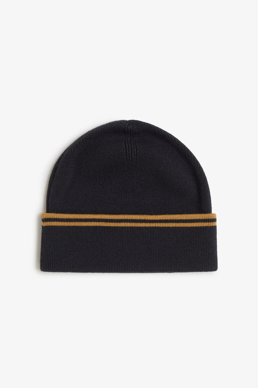 Fred Perry_Twin Tipped Merino Beanie_C3317_Schwarz1