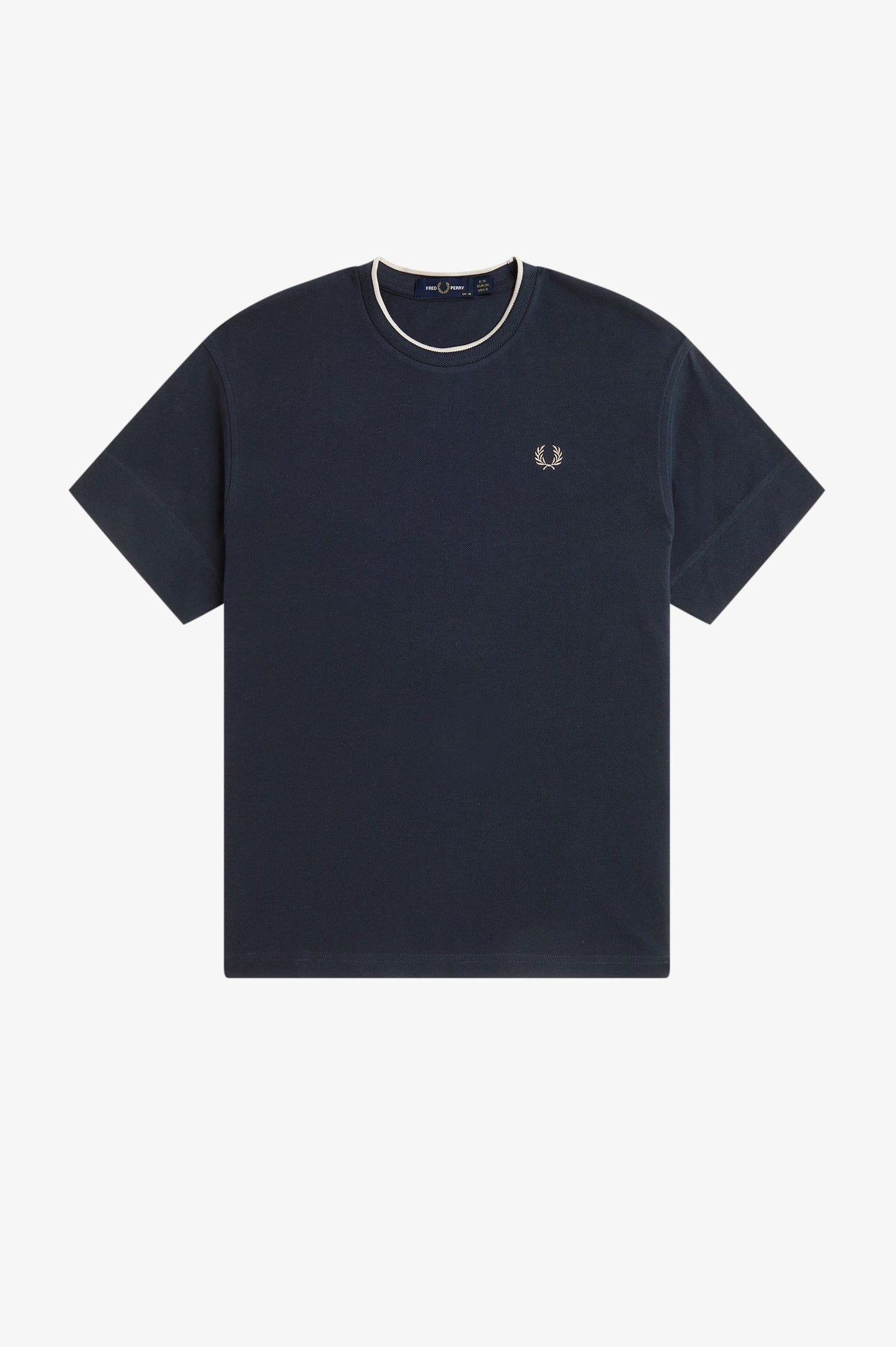 Fred Perry - TIPPED PIQUE T-SHIRT - Navy