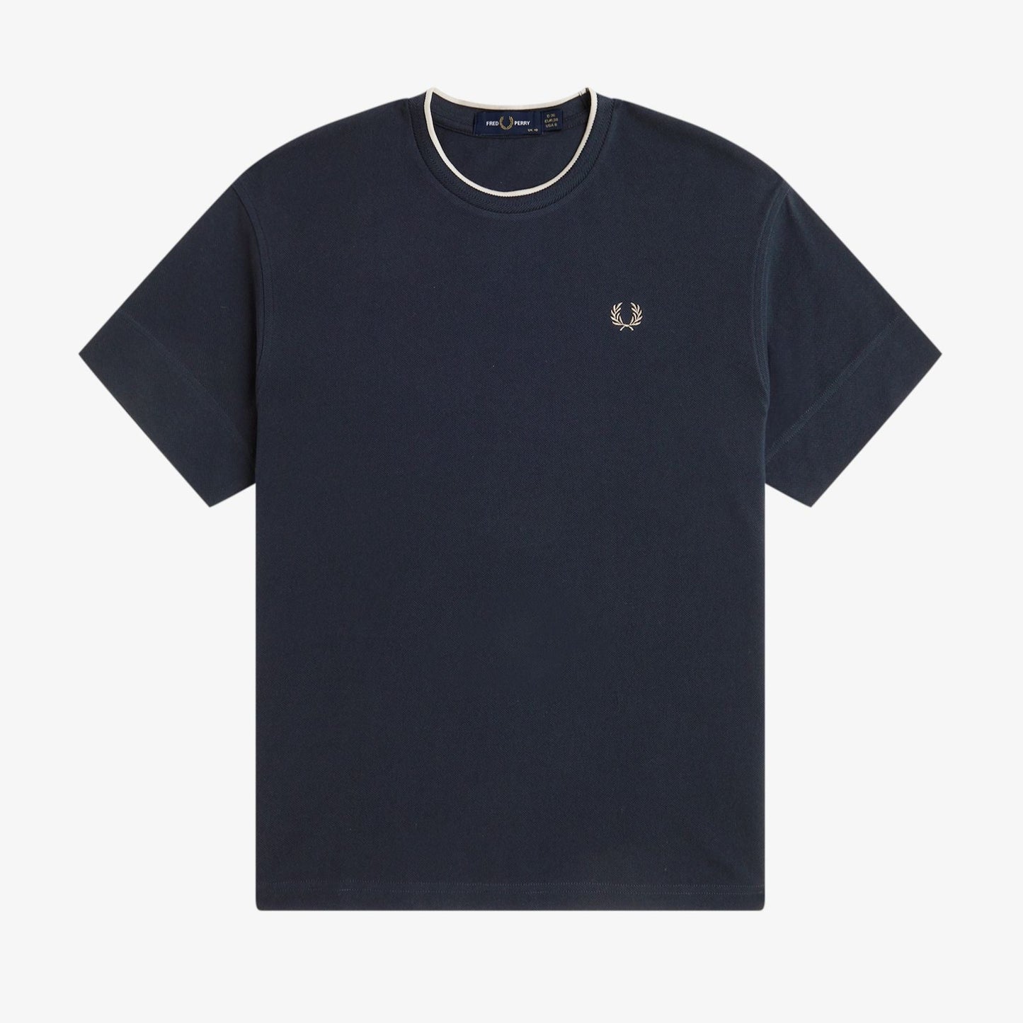 Fred Perry - TIPPED PIQUE T-SHIRT - Navy