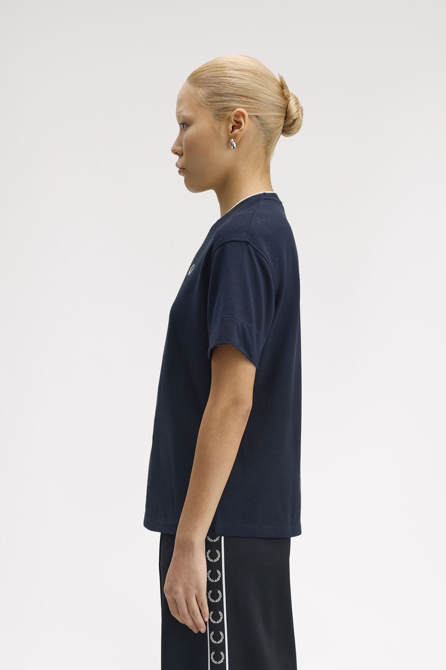 Fred Perry - TIPPED PIQUE T-SHIRT - Navy