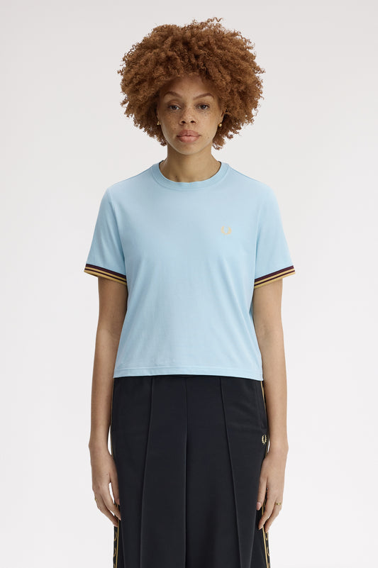 Fred Perry - TIPPED T-SHIRT (WOMEN) - Ball Boy Blue