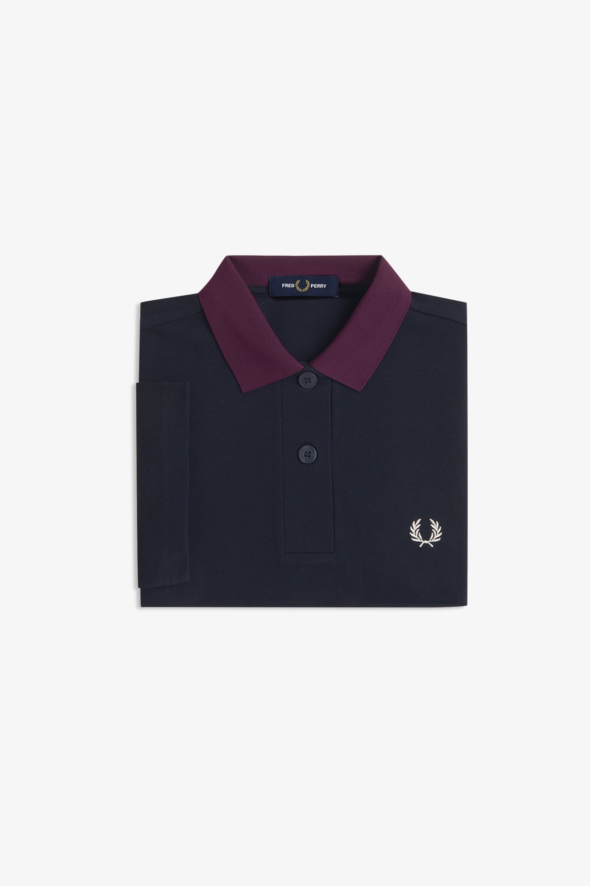 Fred Perry - CONTRAST HEM POLO SHIRT - Navy