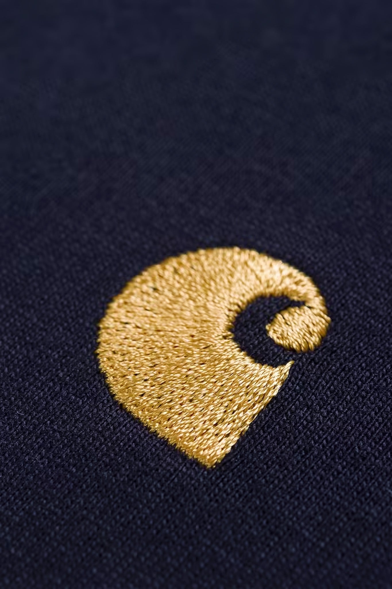 Carhartt WIP - CHASE T-SHIRT - Dark Navy/Gold
