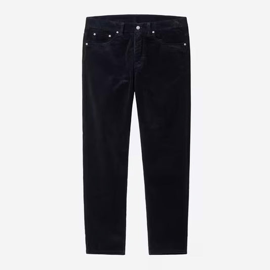 Carharttt WIP - NEWEL PANT CORD - Dark Navy/Rinsed