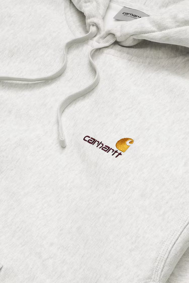 Carhartt WIP - HOODED AMERICAN SCRIPT - Ash Heather