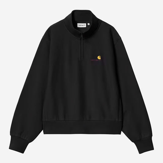Carhartt WIP - W' AMERICAN SCRIPT HIGH NECK SWEATSHIRT - Black