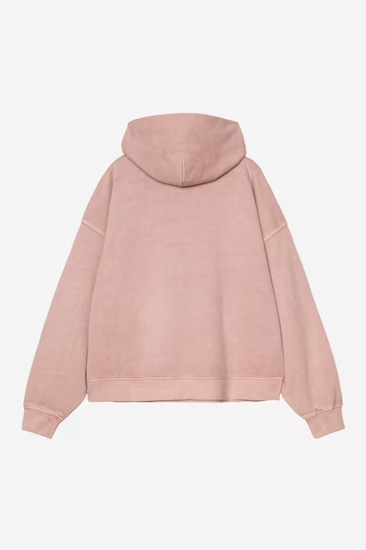 Carhartt WIP - W´ HOODED BENTON SWEAT - Glassy Pink (garment dyed)
