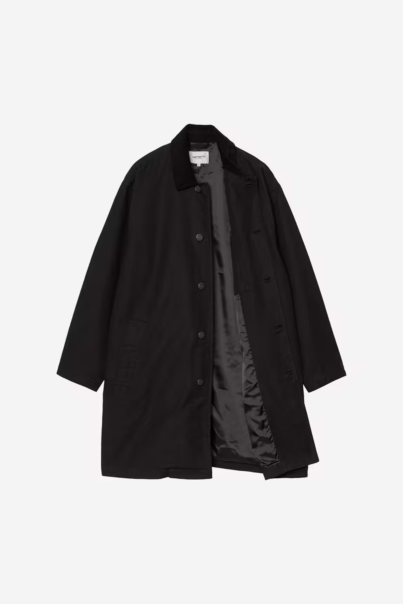 Carhartt WIP - WEBSTER COAT - Black / Black Rinsed