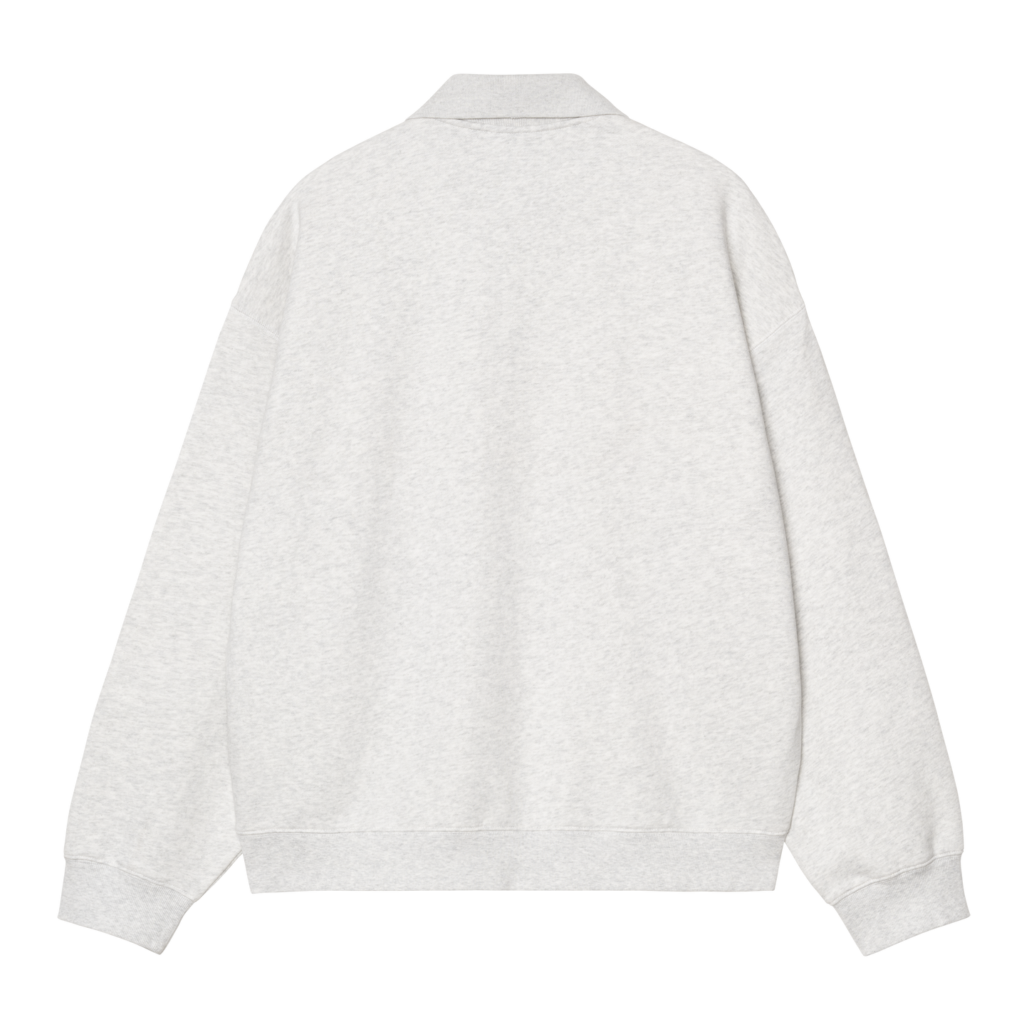 Carhartt WIP - WIP LABEL POLO SWEAT - Ash Heather