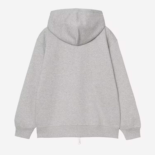 Carhartt WIP - W' HOODED SMALL HEART PATCH JACKET - Grey Heather/Black