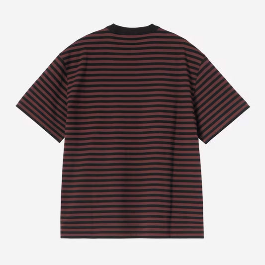 Carhartt WIP - W' ESSY T-SHIRT - Essy Stripe, Black/Amarone