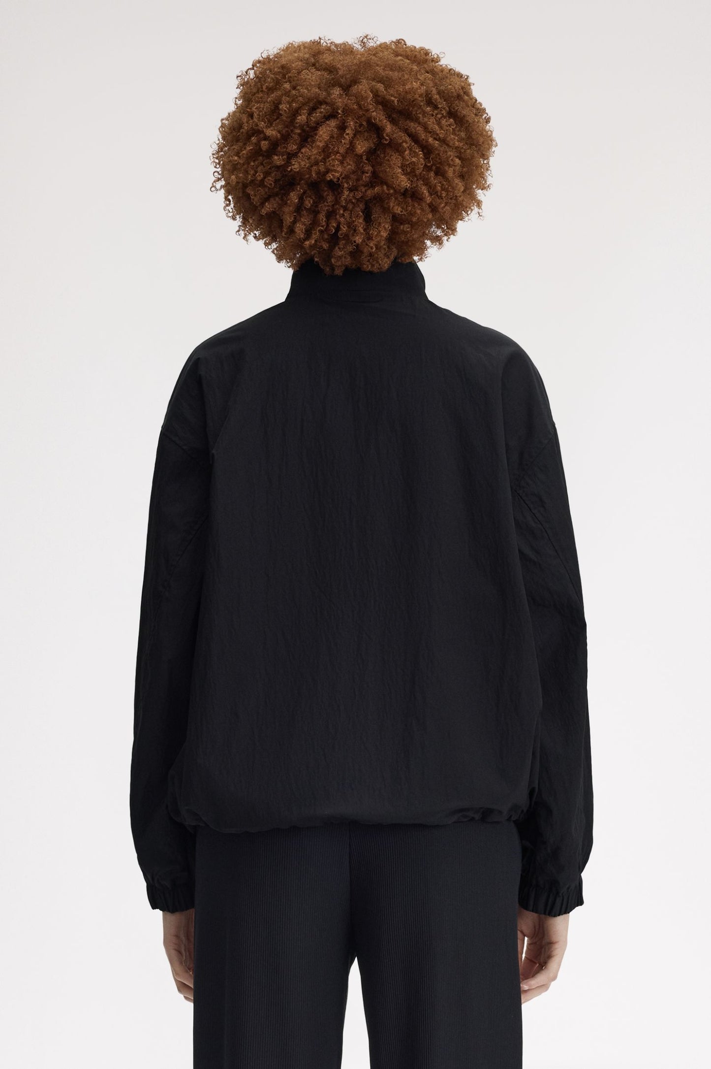 Fred Perry - ZIP THROUGH JACKET - Black/Champagne