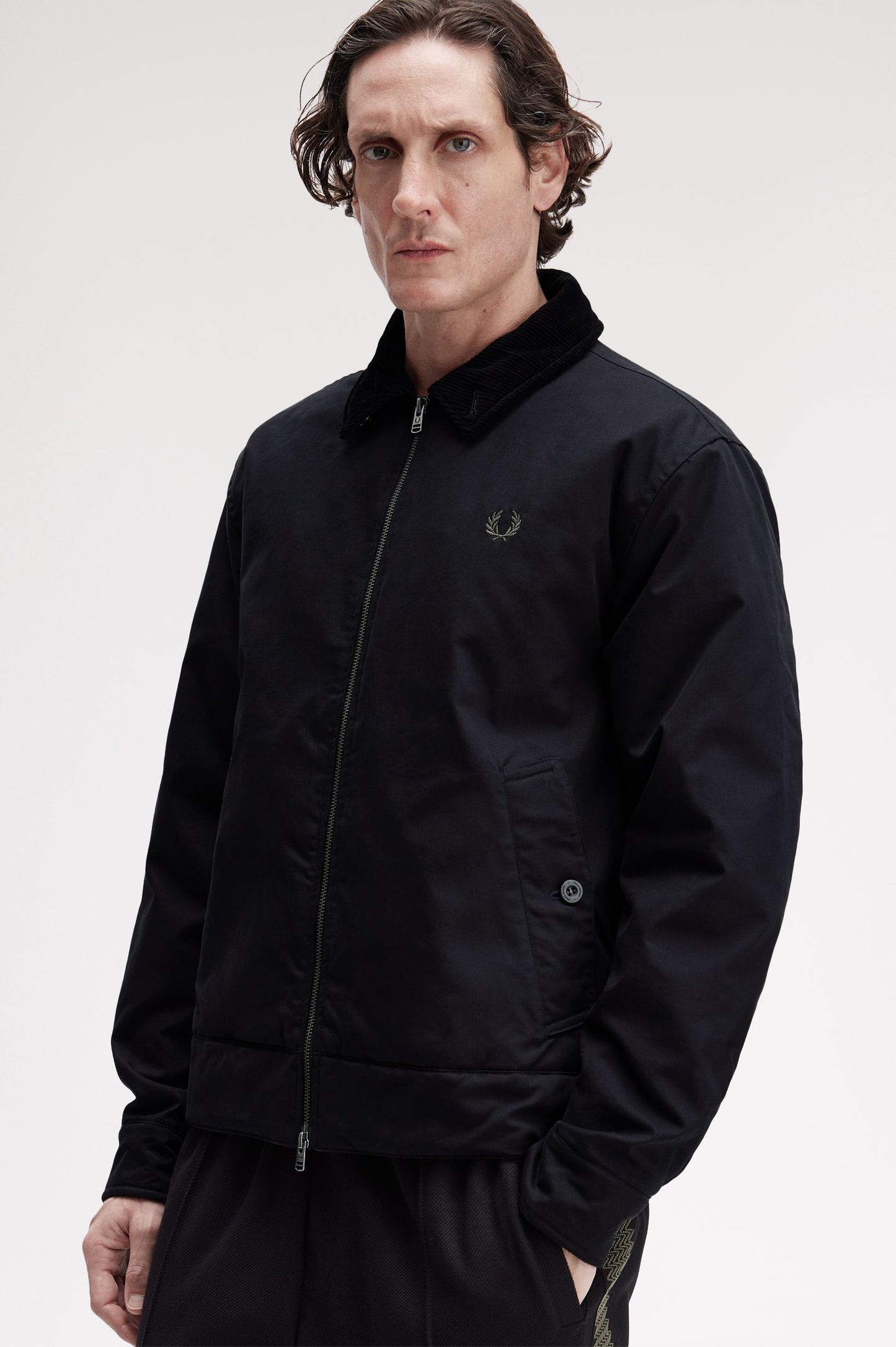 Fred Perry - COTTON CABAN JACKET - Black