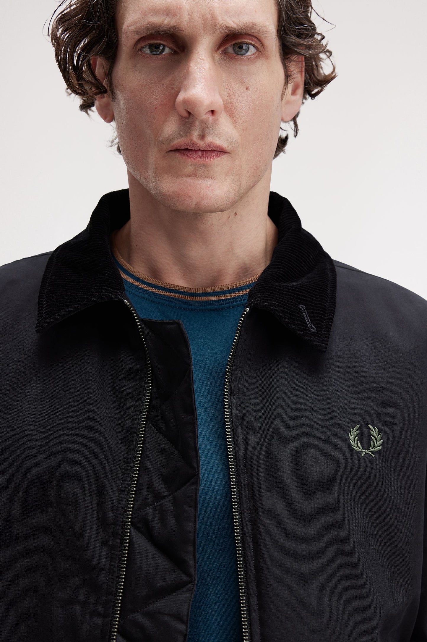 Fred Perry - COTTON CABAN JACKET - Black