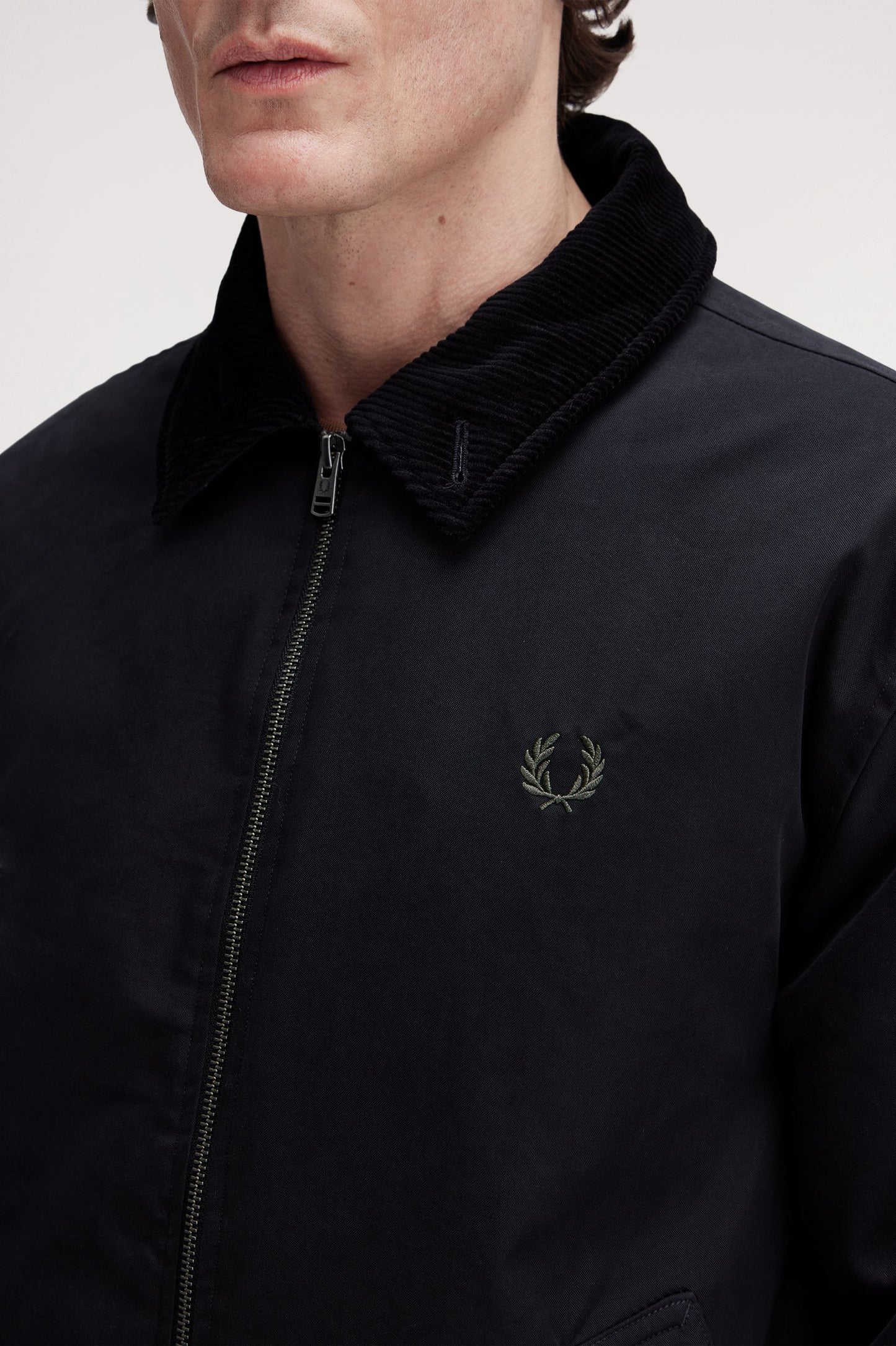 Fred Perry - COTTON CABAN JACKET - Black