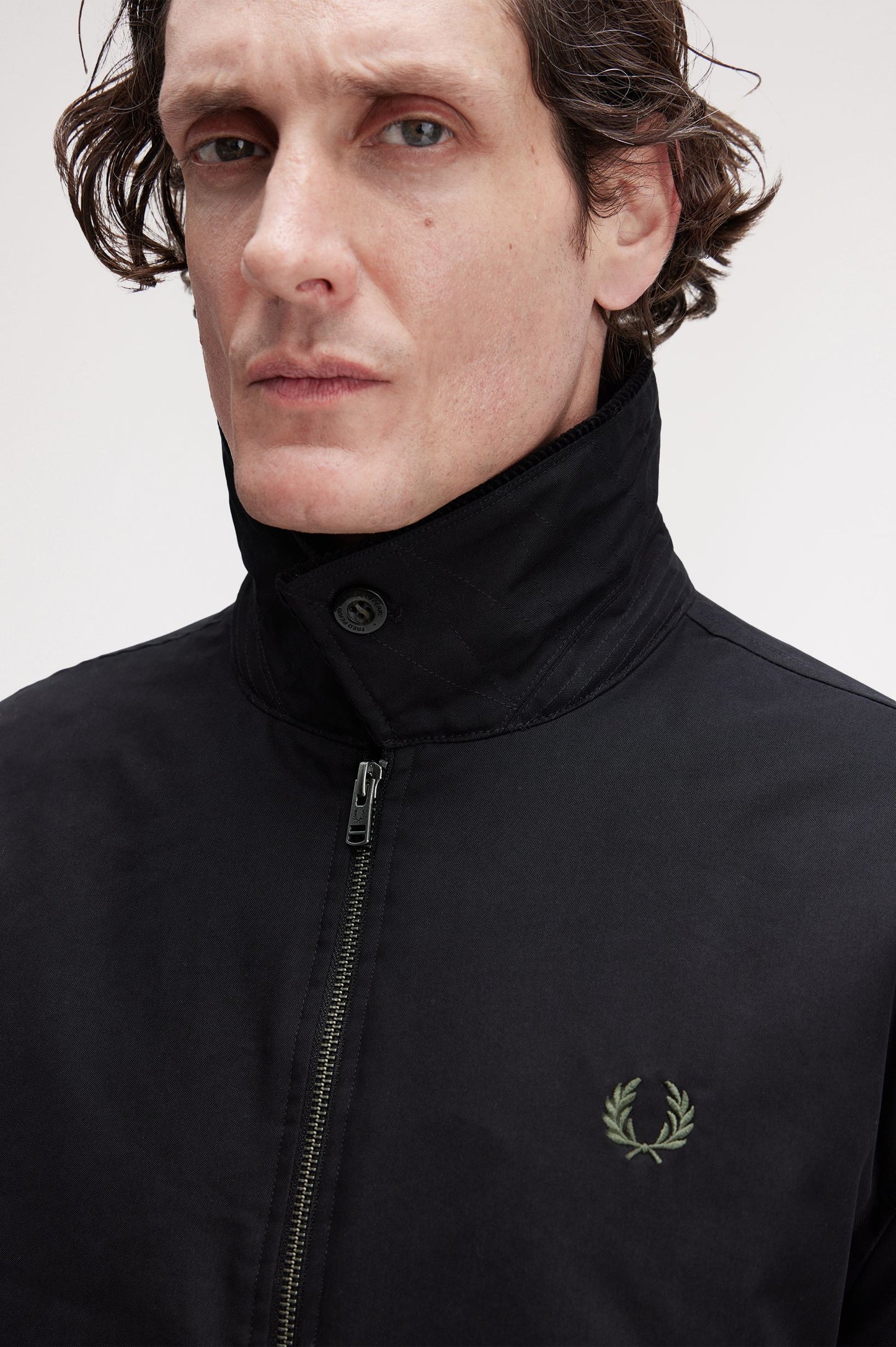 Fred Perry - COTTON CABAN JACKET - Black