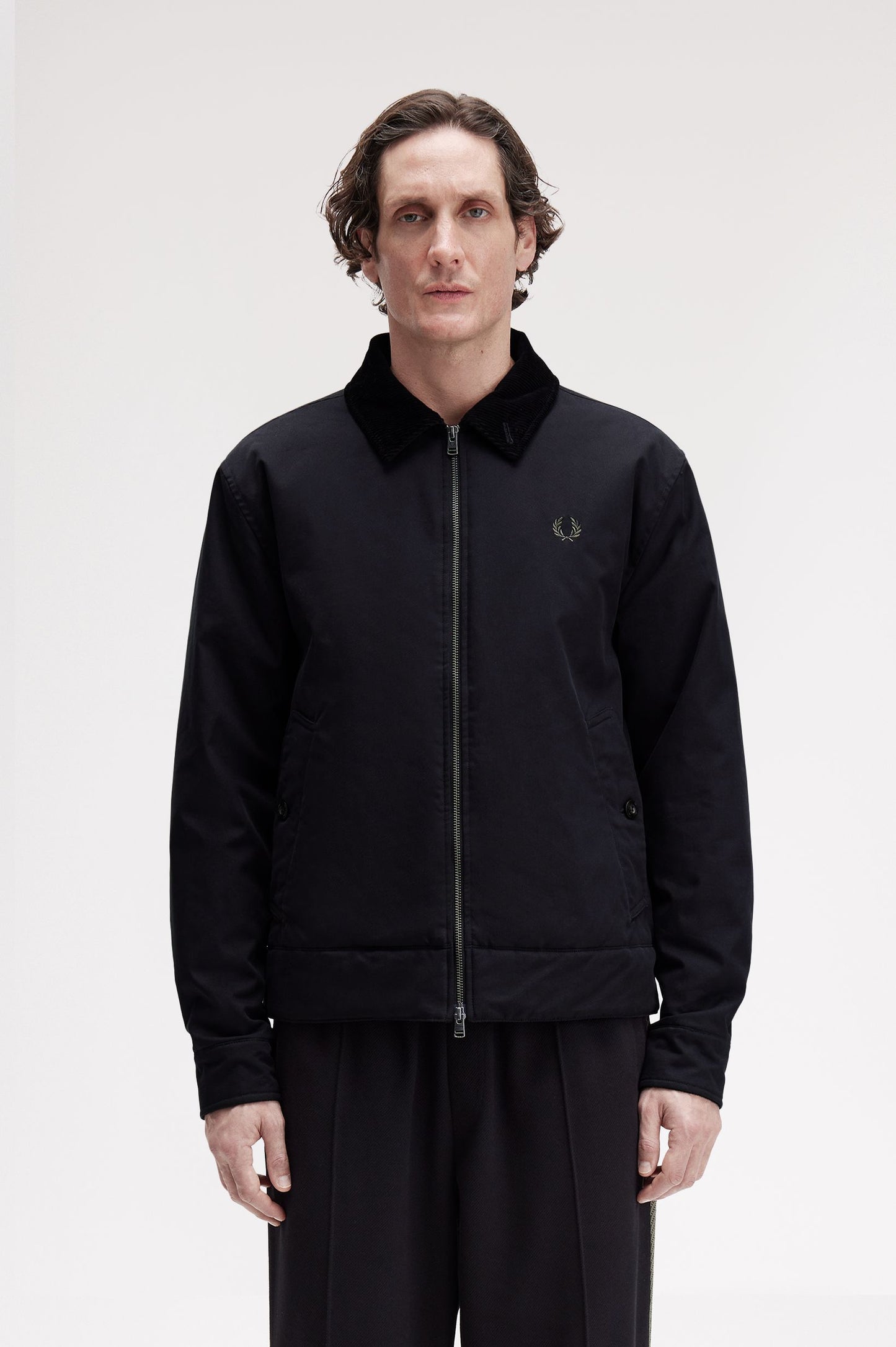 Fred Perry - COTTON CABAN JACKET - Black