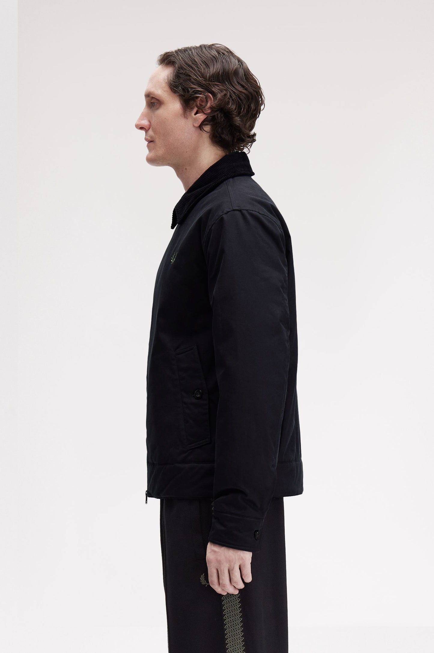 Fred Perry - COTTON CABAN JACKET - Black