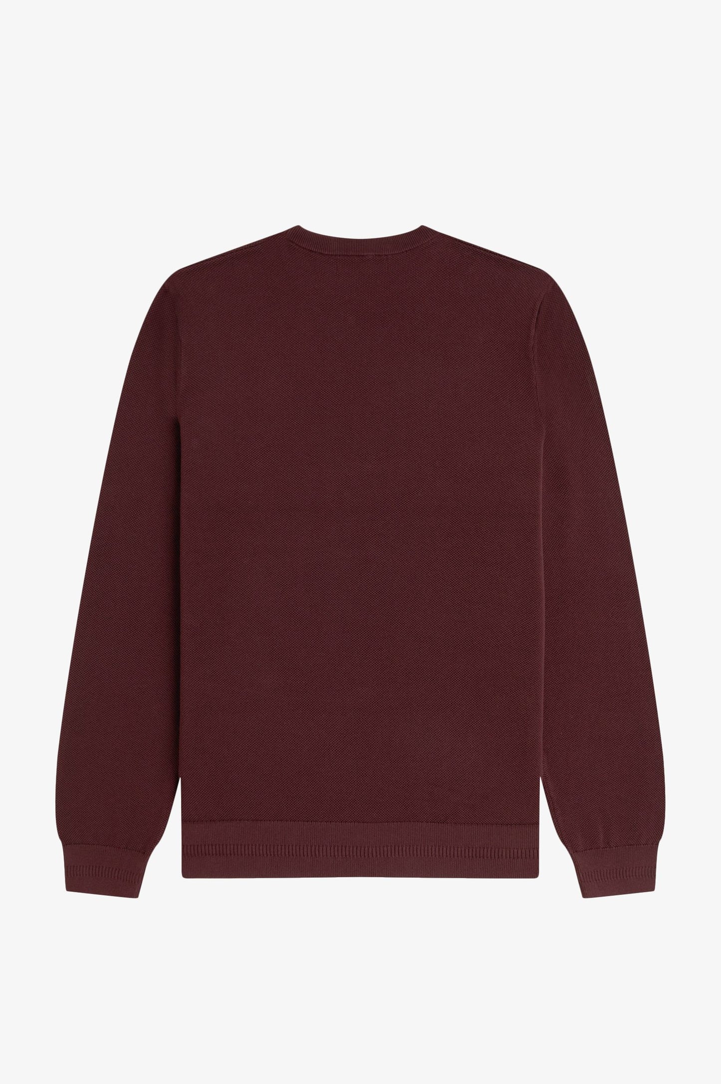 Fred Perry PIQUE STITCH JUMPER - Oxblood
