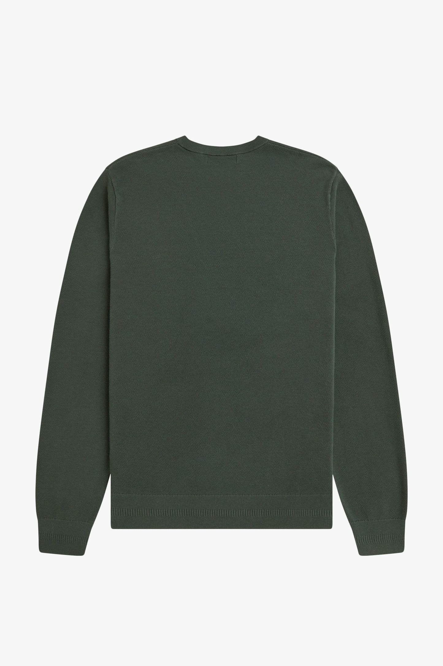 Fred Perry PIQUE STITCH JUMPER - Court Green