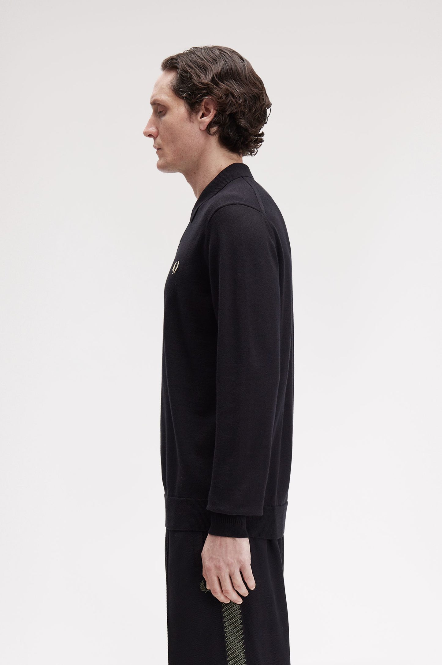 Fred Perry - CLASSIC KNITTED SHIRT - Black