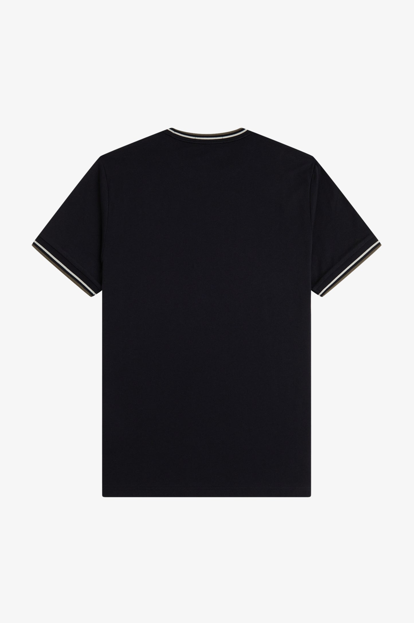 Fred Perry - TWIN TIPPED T-SHIRT - Black/Ecru/Laurel Wreath Green