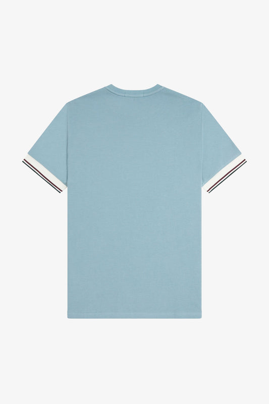 Fred Perry - TWIN TIPPED CUFF T-SHIRT - Stockport Blue