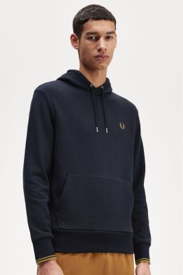 Fred Perry - TIPPED HOODED SWEATSHIRT -