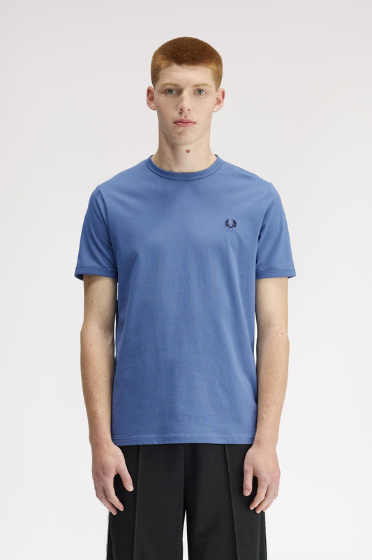 Fred Perry - RINGER T-SHIRT - Ace Blue