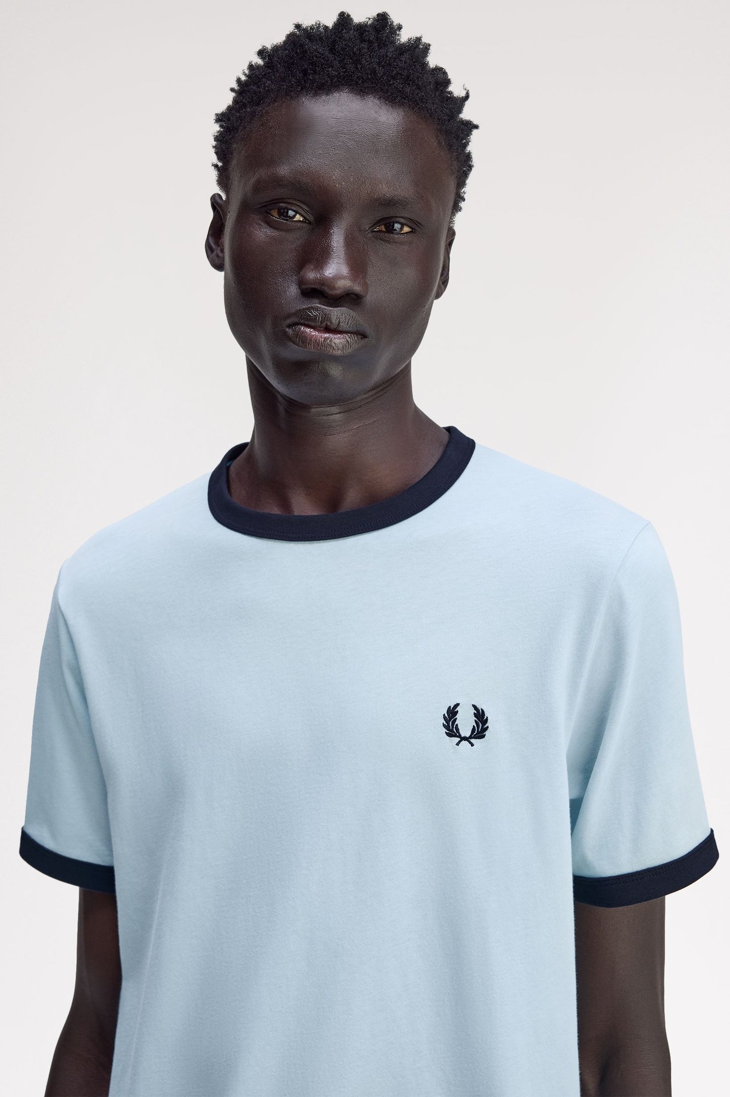 Fred Perry - RINGER T-SHIRT - Blue/Navy