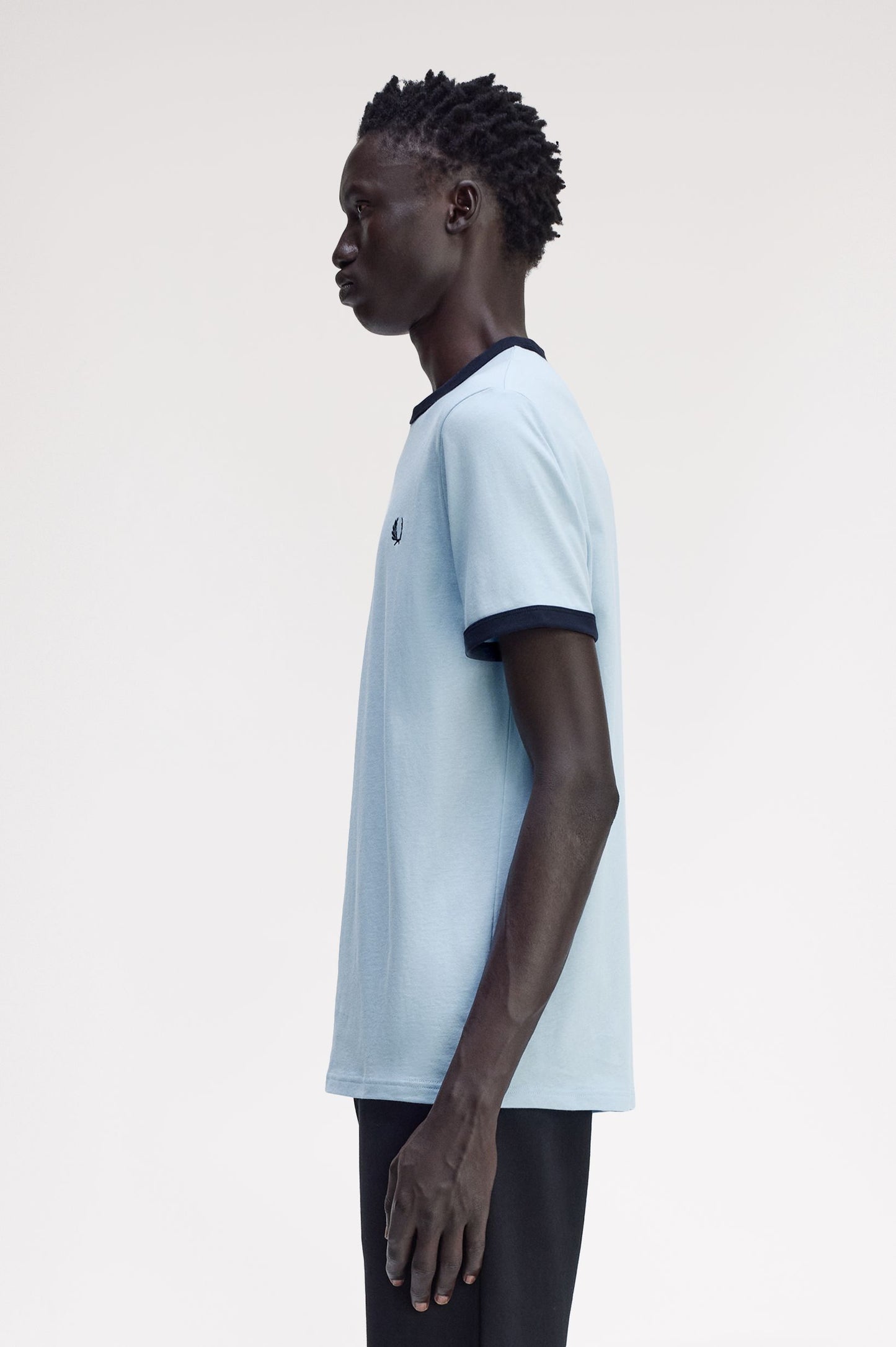 Fred Perry - RINGER T-SHIRT - Blue/Navy
