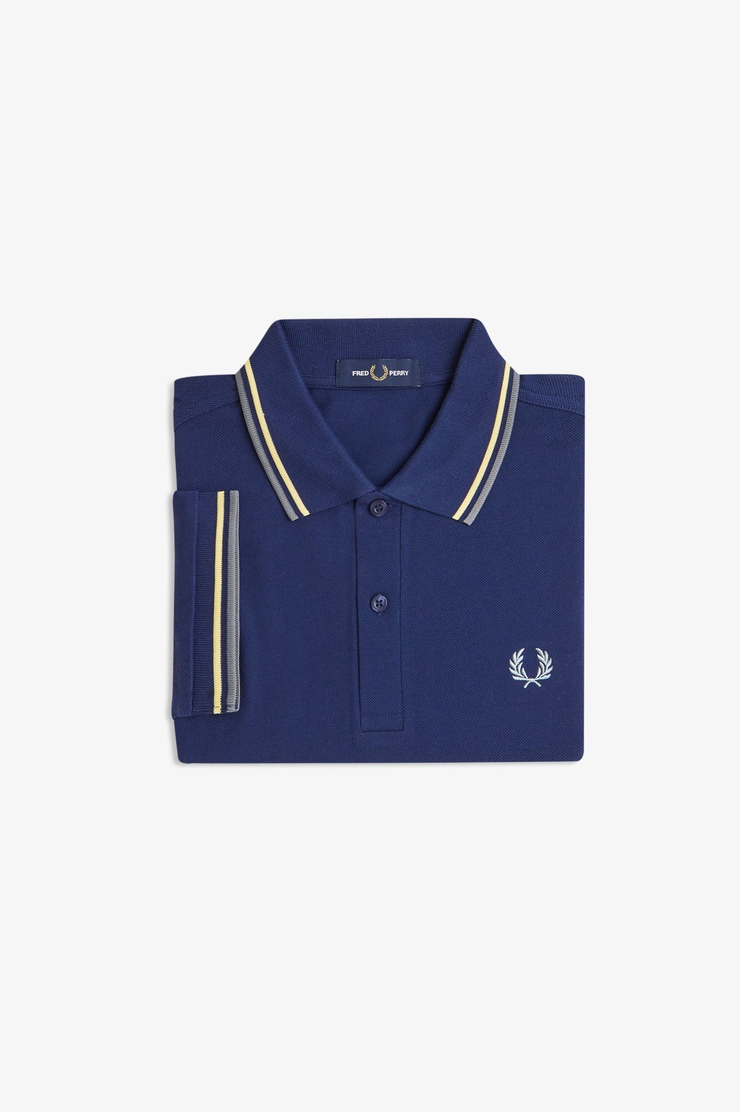 Fred Perry - TWIN TIPPED POLO SHIRT - Frenchnavy/Champions Gold/Stockport Blue
