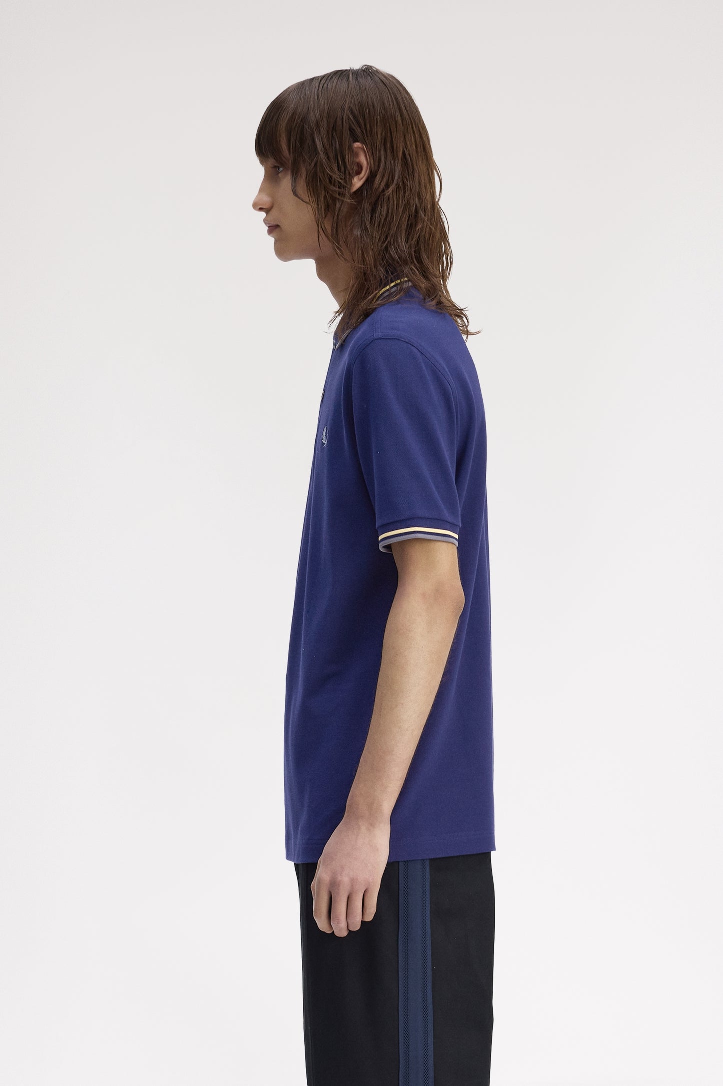 Fred Perry - TWIN TIPPED POLO SHIRT - Frenchnavy/Champions Gold/Stockport Blue