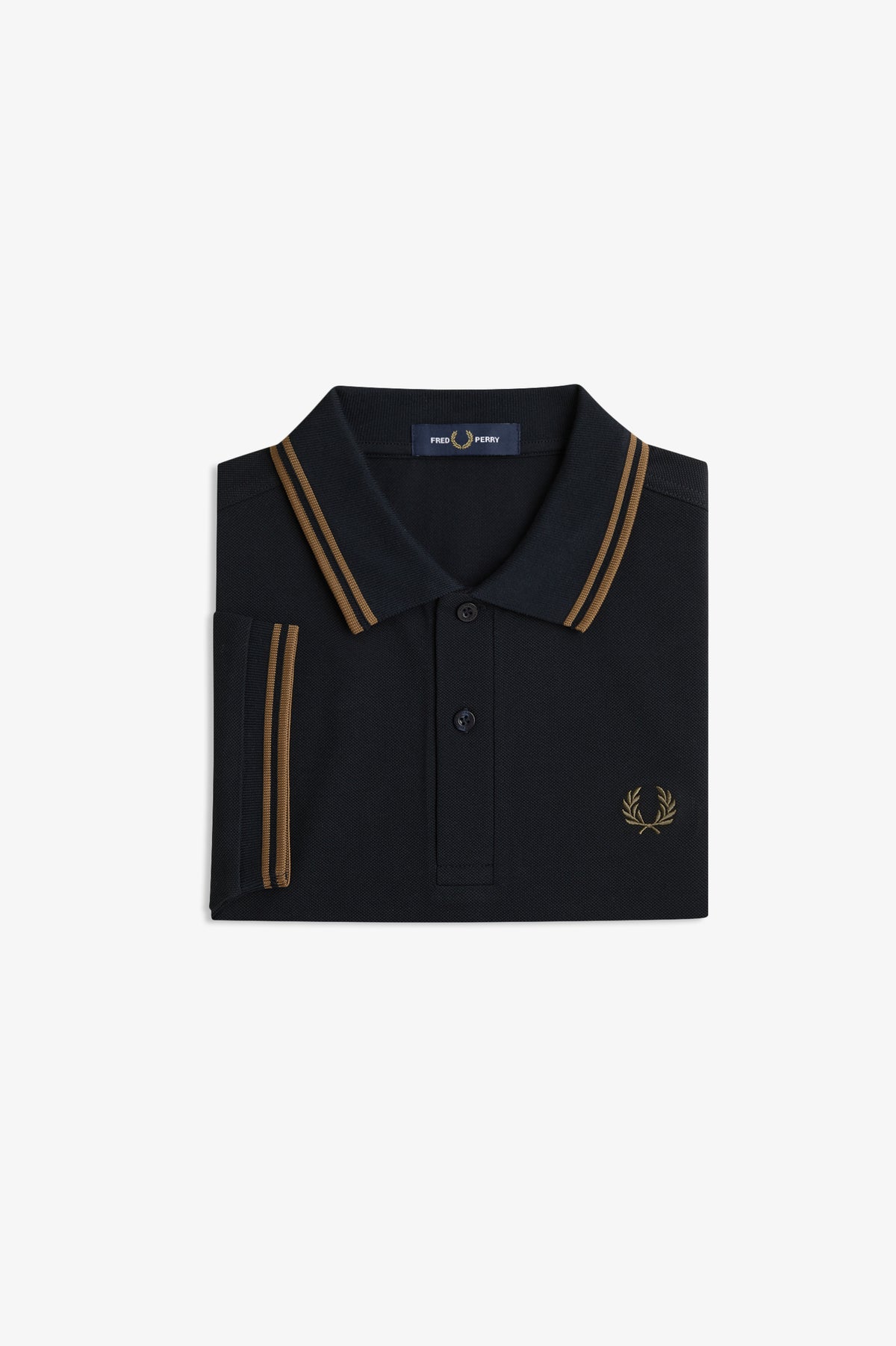 Fred Perry - TWIN TIPPED POLO SHIRT - Navy/Bronze