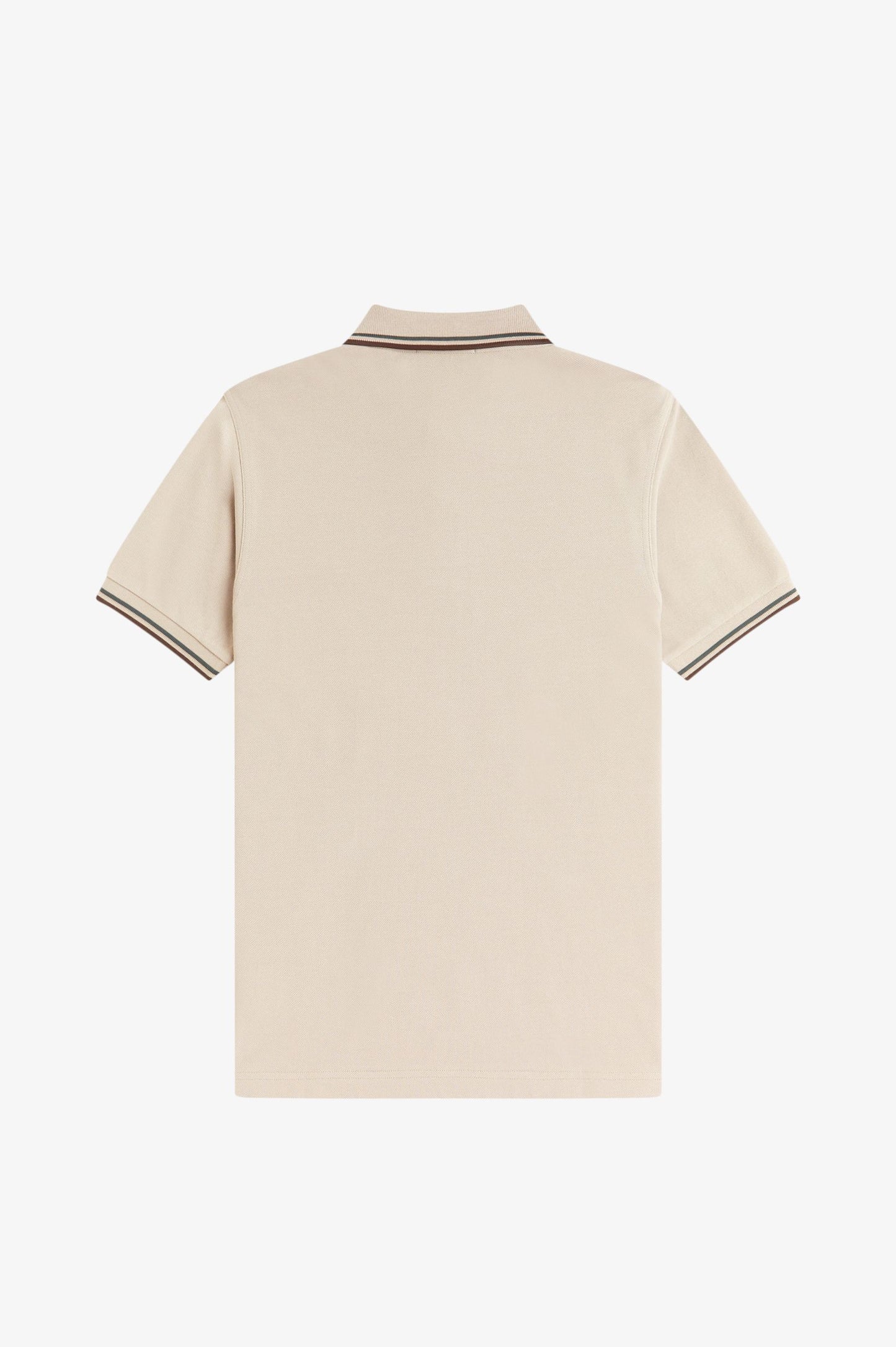 Fred Perry - TWIN TIPPED POLO SHIRT - Warmoat/Courtgreen/Browntobacco