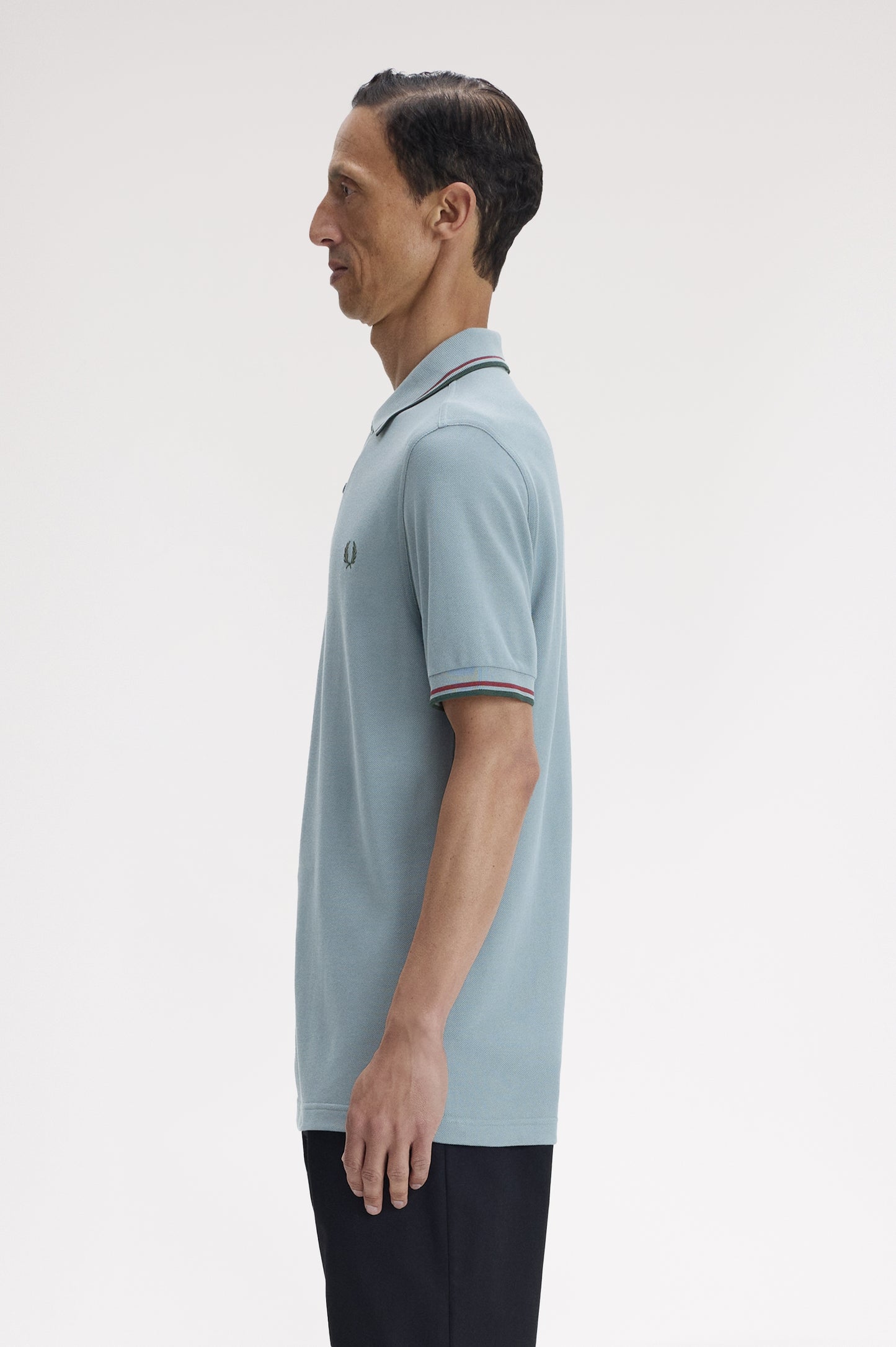 Fred Perry - TWIN TIPPED POLO SHIRT - Stockport Blue/Oxblood/Grasroots