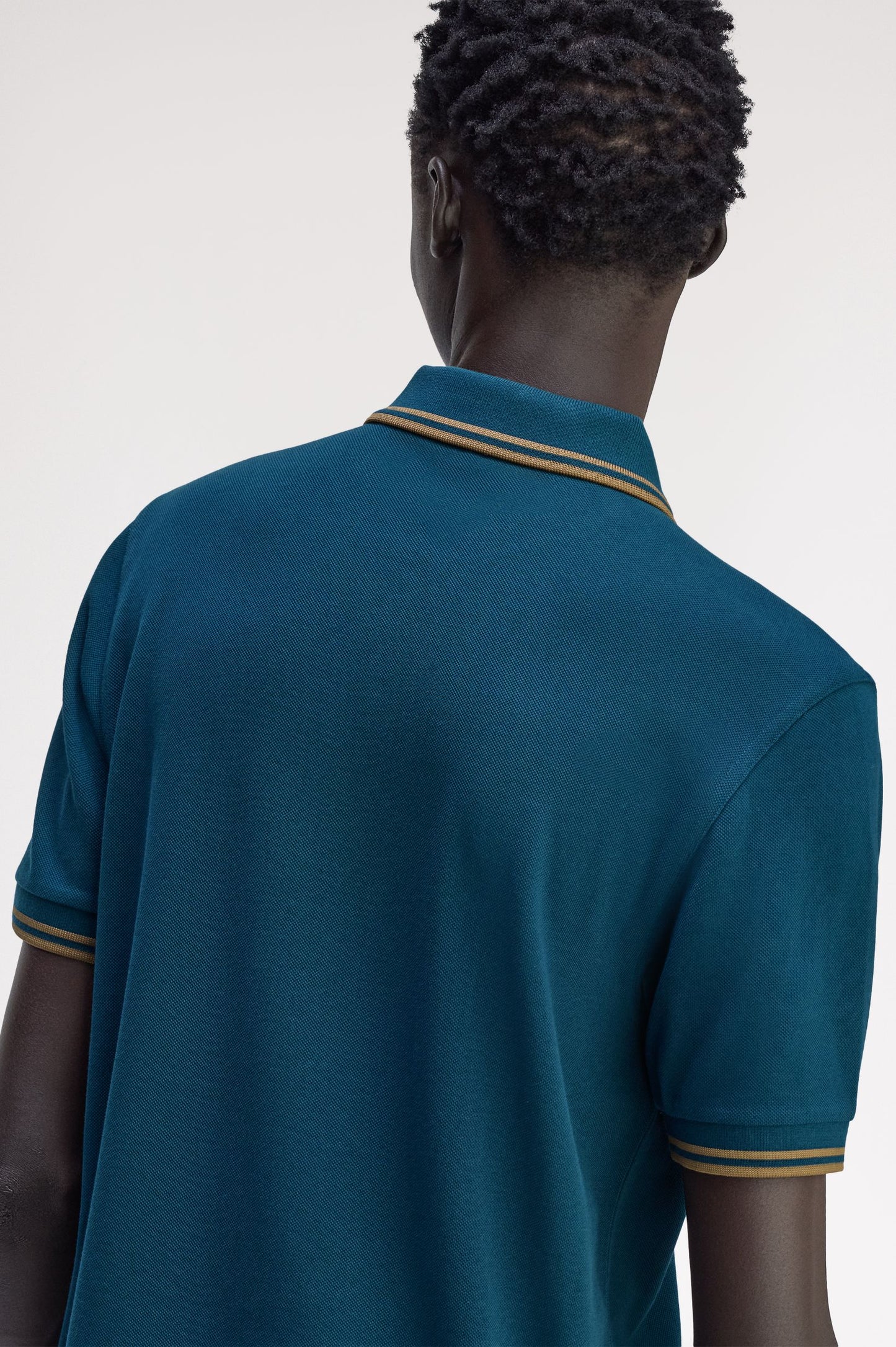Fred Perry - TWIN TIPPED POLO SHIRT - Dark Petrol/Shaded Stone