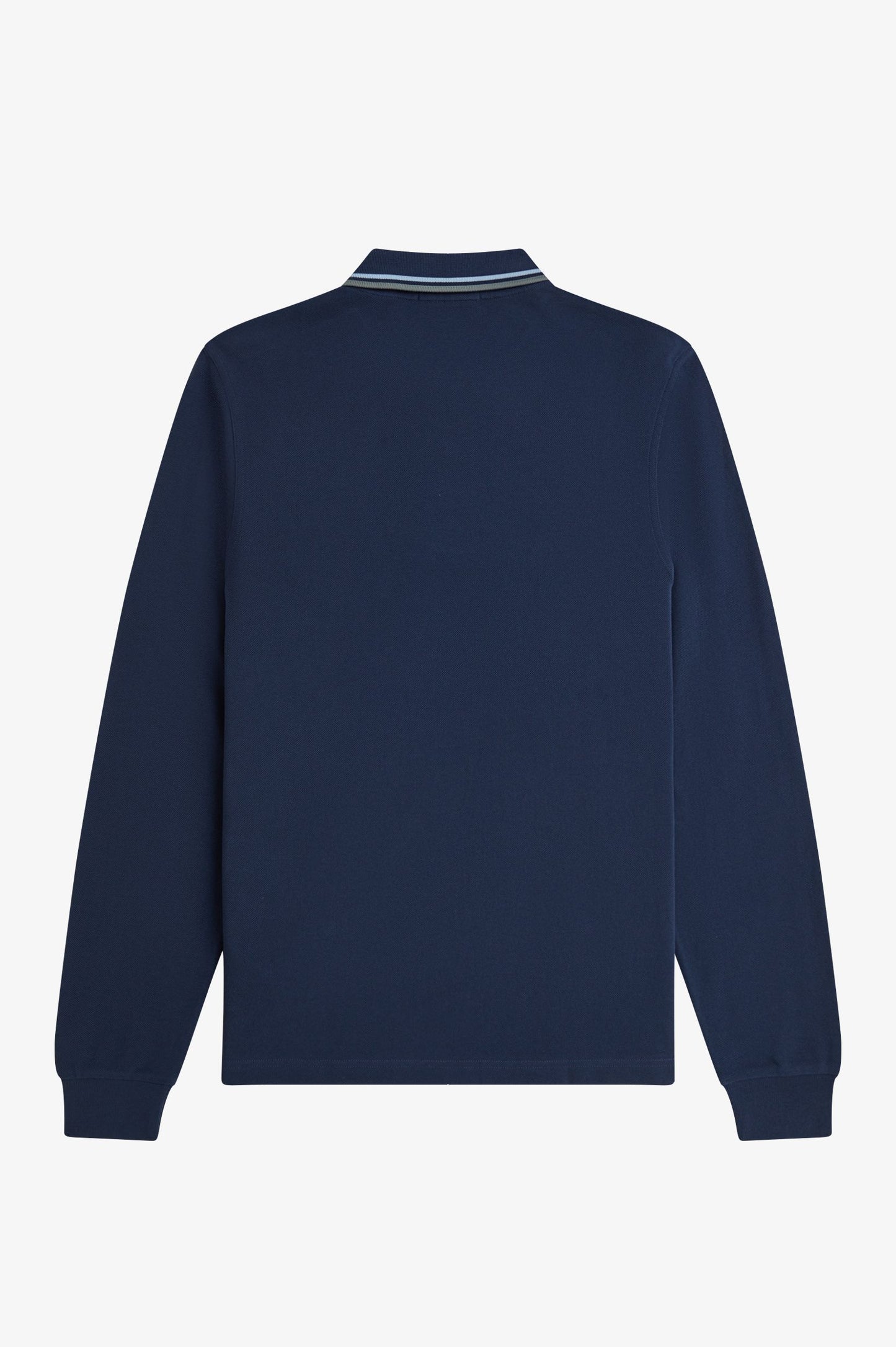 Fred Perry - LS TWIN TIPPED POLO SHIRT - Dark Airforce/Light Ice/ Bayleaf