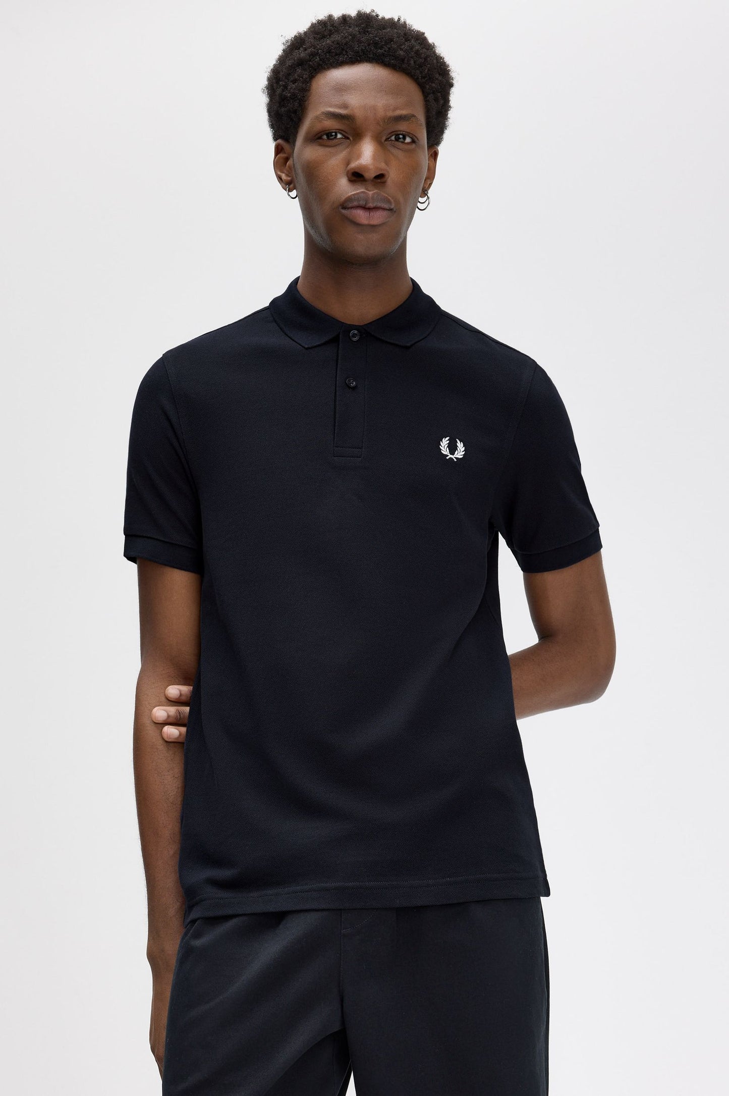 Fred Perry - PLAIN FRED PERRY SHIRT - Black