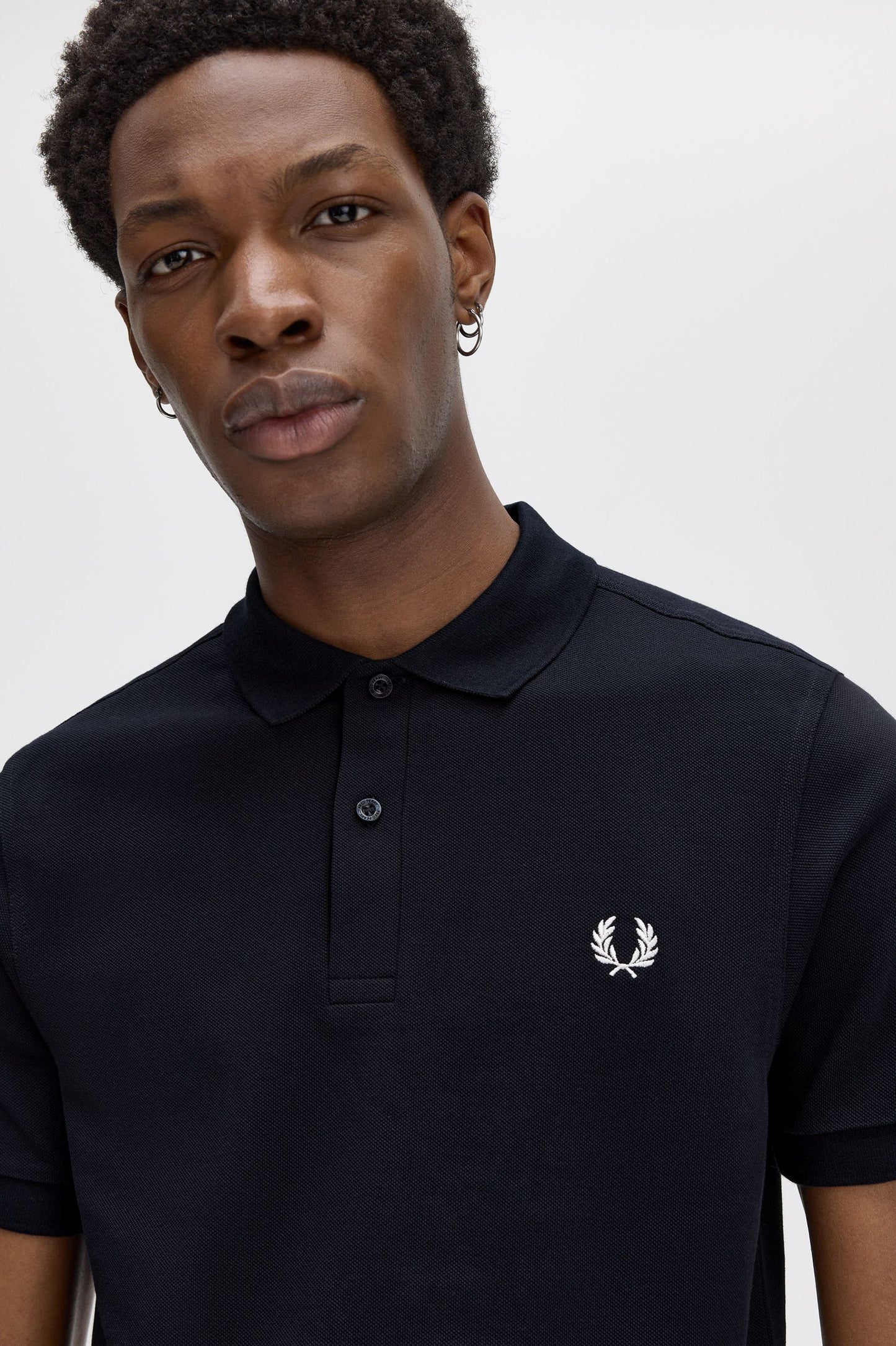 Fred Perry - PLAIN FRED PERRY SHIRT - Black