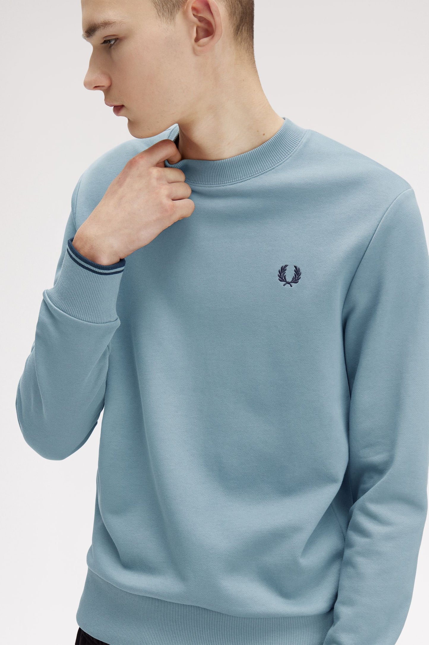 Fred Perry - CREW NECK SWEATSHIRT - Stockportblue/Navy